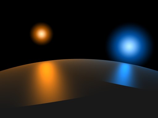 Image of Pov-ray Object Emitting Light With Glow Effect